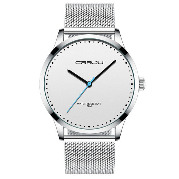 Stainless Steel Mesh Belt Fashion Watch Men