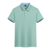 Work Clothes Ice Silk Quick-drying 240g Color Matching Polo Shirt