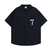 European Hip Hop Letter Short Sleeve Shirt For Men And Women