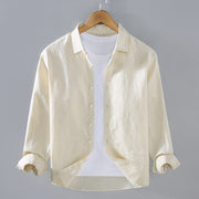 Pure Linen Men's Shirt All-matching Clothes Tide