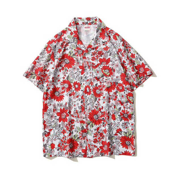 American Retro Classic Cuban Bow Tie Shirt Men