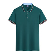 Work Clothes Ice Silk Quick-drying 240g Color Matching Polo Shirt