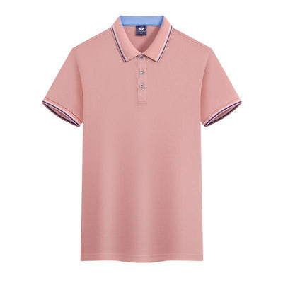 Work Clothes Ice Silk Quick-drying 240g Color Matching Polo Shirt