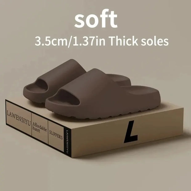 High Quality Super Soft EVA Sole Women Slippers for Men Bathroom Slippers Home Slides Couple Beach Sandals Male Slipper