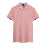 Work Clothes Ice Silk Quick-drying 240g Color Matching Polo Shirt