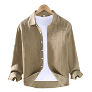 Pure Linen Men's Shirt All-matching Clothes Tide