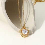 Exquisite Women's Wedding Jewelry Stainless Steel Gold