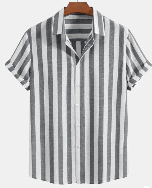 Fashionable Summer New Short-sleeved Printed Shirt For Men