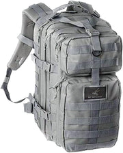 Bravo Backpack - Large Military Hiking Backpack 34L - Waterproof Heavy-Duty Molle Hunting Bag for Men - Tactical Rucksack Daypack - Hydration Pack Compatible for Running, Cycling, Biking- (Gray)