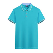 Work Clothes Ice Silk Quick-drying 240g Color Matching Polo Shirt