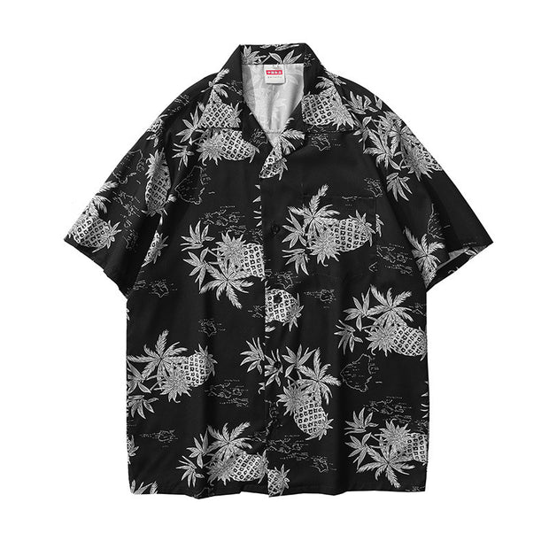 American Retro Classic Cuban Bow Tie Shirt Men