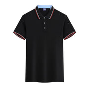 Work Clothes Ice Silk Quick-drying 240g Color Matching Polo Shirt